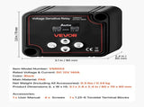 Dual Battery Isolator, 12V 140 Amp, Manual and Automatic VSR Voltage Sensitive Relay with LCD V952-SDCGLJDQDJQSIRD88001V9