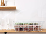2Pcs Wire Storage Baskets,Metal Storage Basket for Organizing,White Wire Storage Freezer Baskets for V1189-WXFWAL-20260319-00102