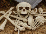 28Pcs Halloween Skeleton Bones Halloween Props Skeleton Tricky Bones Haunted House Party Decorations V1294-YM0717-10036888
