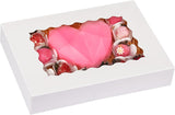 40pcs Cookie Boxes, 14x10x2.5 Inch Auto-Popup Bakery Boxes with Window, for Donuts, Pies, Cakes, V1258-DP02-WO-231