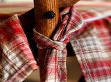 Buffalo Plaid Ruffled Chair Cushion with Ties Country Style Tartan Kitchen Dining Chair Pad Super V1189-WXFWAL-20260319-00505