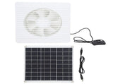Solar Panel Powered Fan Maintain Air Circulation 6 Blades 15W Solar Panel Exhaust Fan for Chicken V1294-YM0706-3114230091212
