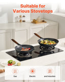 VEVOR Cast Iron Skillet, 3-Piece Frying Pan Set , Nonstick Skillets with V952-ZTCG81012INC606UR001V0