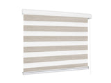 Marlow Blackout Zebra Roller Blind Curtains 150x210 Beige CD1015-150X210-WH