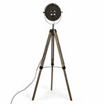 153cm Nautical Tripod Floor Lamp w Matte Grey Lamp Head Searchlight Spot Light V563-75139