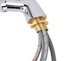 Pull Down Kitchen Faucet Stylish Electroplating Universal Telescopic Hose Kitchen Sink Faucet with V1294-YM0901-3112240036811