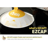 100X Paper Lid for Frypan Disposable Cooking Pan Cap Oli Splash Protection V274-HA-DSP-DSCAP-YE100