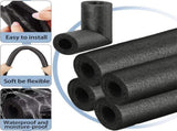 8 Pack Elbow Pipe Insulation Foam Tube Outdoor Wrap Black Covers Tubing Water for Winter Irrigation, V1259-DP01-A-1153