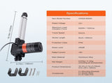 Linear Actuator 12V, 8 Inch Heavy Duty 1320lbs/6000N Linear Actuator, 0.19"/s Linear Motion Actuator V952-ZXXXZXQ8INCHTAMZ2V9