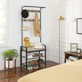 VASAGLE Coat Rack Stand Greige and Black V227-9101101001490