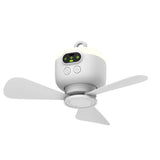 Rechargeable Hanging Ceiling Fan - 10.63" with Remote & 8000mAh Battery - Wireless Camping Tent Fan V1366-AZ2-W-26601