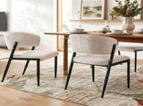 Artiss Dining Chairs Set of 2 Linen Fabric Soft Upholstered Chairs Beige DINC-KJ-7016-BGX2