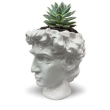 Urban Attitude David Head Planter - Matte White V398-UA-UT260610WHT