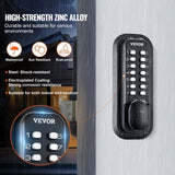Mechanical Keyless Entry Door Lock, 14 Digit Keypad, Water-proof Zinc Alloy, Outdoor Gate Door Locks V952-JXMMSBMAZSZMEOO20V0