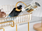 Makeup Organizer 2 Tier Bathroom Countertop Organizer Large Capacity Cosmetic Holder Shelf for V1294-YM0706-3117230199912