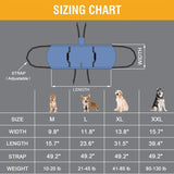 Dog Carry Sling, Emergency Backpack Pet Legs Support & Rehabilitation Dog Lift Harness for Nail V1192-AZ-W-3108