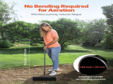 Rolling Lawn Aerator, 525mm Heavy-Duty Manual Rolling Aerator Lawn with Detachable Handle and 33 V952-STGSJCPQQ21IUVKE8V0