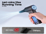 GIANTZ Electric Air Duster 202g 110000RPM Blower for Car Keyboard Outdoor AD-11-2500-4N-BK