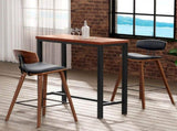 Artiss Bar Table and Stools Set Dining Desk Kitchen Chairs Cafe Pub BA-TAB-CHR-SET-WAL