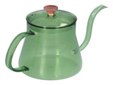 Coffee Kettle Glass Coffee Pot 600ML Coffee Drip Kettle Long Nozzle Kettle for Home KitchenGreen V1294-YM0714-3118210257812