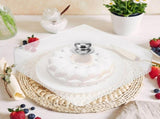 Clear Reusable Acrylic Food Cover 1-Pack for Kitchen Use, Food Storage, Housewarming , and Party V1369-AZ3-W-18784