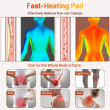Electric Heating Waist Wrap Belt 9 Heat Levels 4 Timer Auto Off, Soft Plush Thermal Heating Pad for V1265-JK-28