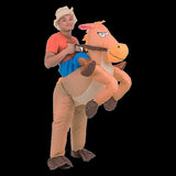 COWBOY Fancy Dress Inflatable Suit -Fan Operated Costume V63-306631