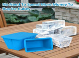 Ice Block Mold 2 Pack, Extar Large Ice Molds Making 16lbs Ice Block For Ice And Coolers, Ice V1192-AZ-W-11846