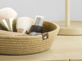 3 Piece Cotton Rope Woven Storage Basket Set Round Cotton Linen Storage Basket for Desktop V1294-YM0703-3117230008411