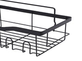 Wall Shower Shelf Carbon Steel Floating Mount Adjustable Height for Bathroom Kitchen Storage 5Pcs V1294-YM0901-3112250033311