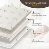 8cm Memory Foam Mattress Topper with Bamboo Cover - Double V915-MB0101