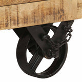 Coffee Table Rough Mango Wood 70x70x40 Cm 43_243979