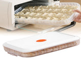Food Pan Dumpling Storage Box Plastic Noodle Organizer Box with Lid for Kitchen Cooking V1294-YM0901-3118230440811