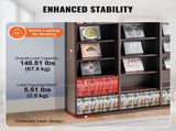 Media Storage Cabinet, 9-layer DVD Shelf Holds up to 756 CDs, Adjustable CD Shelves 27 Compartments, V952-DVDCDCCJKFS2574OVV0