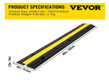 Cable Protector 18000lbs Single Channel Rubber Cable Hose Protector 4 Pack Cable Hose Protector V952-4JTDCGXB000000001V0