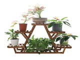 Wooden 6 Tier Plant Stand A-Frame Flower Pot Display Organizer V178-66988