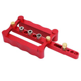 Self Centering Doweling Jig Borehole Locator with Scale Kit DIY Woodworking Tools V1294-YM0718-3111200303011