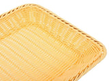 Woven Maize-Yellow Fruit Basket with Lid for Kitchen Storage, and Stylish 1 Piece V1369-AZ3-W-24765