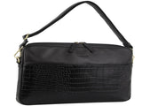 Pierre Cardin Croc-Embossed Leather Business 15" Laptop Computer Bag - Black V563-PC-3497-BLACK