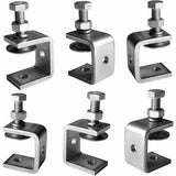 6 pcs Heavy Duty 304 Stainless Steel C-Clamps, For Clamps, Pliers And Turnbuckles, Woodworking V1188-MS-227-1423