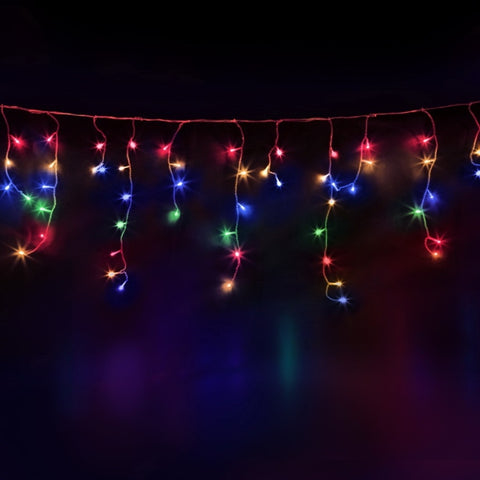 32M Christmas Lights Icicle Light 960 LED Multi-coloured Jingle Jollys XM-LED-960-IC-MC-40M-SLA