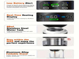 (grey )Upgraded Portable Coffee Maker with Temperature and Power Display, USB-C Charging, V1102-BXSKFJ003