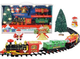 Christmas Train Set Electric Train with Lights and Music Railway Tracks Set Battery Operated Tracks V1294-YM0717-10350963