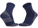 Wool Socks for Men & Women Casual Warm Winter Cozy Thermal Socks 4pairs Quarter Thin Wool Blend V1192-AZ-W-3405