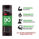 3M Hi Strength 90 Spray Adhesive 500g Strong Laminate Wood Concrete Metal Glue V238-SUPDZ-33147338227792