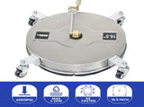 2In1 Surface Cleaner 16.5Inch Undercarriage Washer Pressure Washer Max 4000PSI 1/4 Quick Connector V985-2IN1SURFACECLEANER
