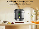 White 3-in-1 Portable Electric Espresso Maker - Rechargeable Travel Coffee Machine for Capsules & V888-ELOSUNG23964