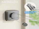 Retractable Clothesline Indoor, Non-Sagging Outdoor Clothes Line Retracting Heavy Duty Clothes V1258-DP02-WO-185