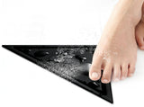 Floor Drain Set Thicken 304 Stainless Steel Concealed Triangular Sink Drain for Bathroom Black V1294-YM0718-3112210003011