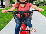 Black Mesh Front Bike Basket for Easy Storage, Design, and Universal Fit for Most V1370-AZ4-08935